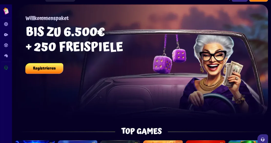 Casino-Lobby von Spingranny: Slots auf der Startseite